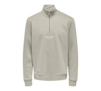 ONLY & SONS ONSCURATED REG - Sudadera con Media Cremallera, Forro Plateado., S