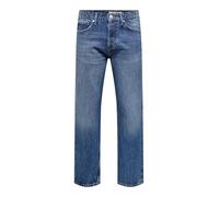 Only & Sons Onsedge Loose Mid. Blue 4939 Noos - Pantalones Vaqueros Pantalones, Hombre, Medio de Mezclilla Azul, 28W / 30L