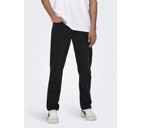 Only & Sons ONSEDGE STRAIGHT BLACK 6985 TAI DNM NOOS 32 X 32 Negro