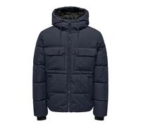 ONLY & SONS Hood Jacket Onselijah Pckt. Otw Noos-Chaqueta con Capucha, Azul Marino, M Hombres
