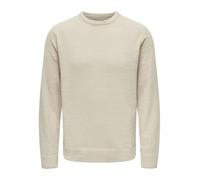 ONLY & SONS Onsethan Life Reg 7 Crew Knit Noos, Forro Plateado., XS
