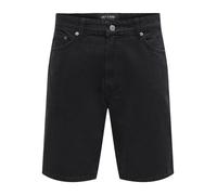 Only & Sons ONSFADE BLACK 9087 TAI DNM SHORTS NOOS XXL Negro