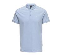 ONLY & SONS Onsfletcher Slim SS Polo Noos Camiseta, Marina W. B White Melange, S para Hombre