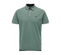 ONLY & SONS Onsfletcher Slim SS Polo Noos, Verde Oscuro, L para Hombre