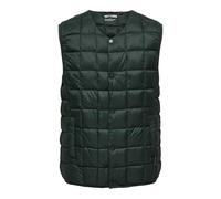 ONLY & SONS Onsgavin Light Down Vest Otw, Verde Oscuro, S Hombres