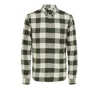 ONLY & SONS Onsgudmund LS Checked Camiseta Noos Camisa, Hombre, Forest Night, M