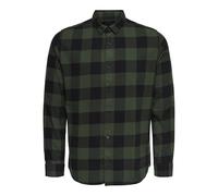 Only & Sons Onsgudmund Ls Checked Shirt Noos Camisa, Hombre, Verde Forest Night Forest Night, M
