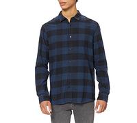 Only & Sons Onsgudmund LS Checked Shirt Noos Camisa, Multicolor (Dress Blues), M para Hombre