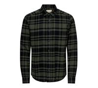 ONLY & SONS Onsgudmund LS Checked Shirt Noos, Forest Night, S Hombres