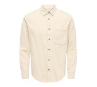 Only & Sons Onsgudmund Noos Slim-Camiseta Lisa de 1 pkt Camisa de Manga Larga Hombre, Forro Plateado., L