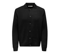 ONLY & SONS Onsjacob Reg LS Chaqueta de Punto para Hombre, Negro, L
