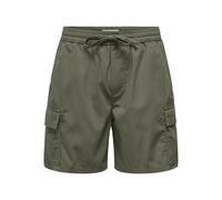 ONLY & SONS Onskal Cargo 0287 Shorts 0287-Pantalones Cortos, Beetle, S Hombres