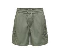 ONLY & SONS Onskal Cargo 0287 Shorts 0287-Pantalones Cortos, Verde ágave, L Hombres