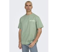 Only & Sons ONSKAZBAH PRINT RLX SS TEE XXL Verde