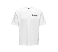 ONLY & SONS Onskeane RLX SS Print tee Noos, Blanco Brillante, M