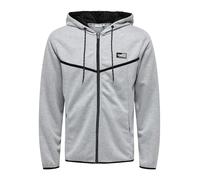 ONLY & SONS Onsliam Reg-Mono con Capucha Chaqueta Deportiva, Gris Claro, XL para Hombre