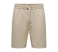 Only & Sons Onslinus 0007 Cot Lin Short Noos, Caqui, S Hombres, Caqui, S