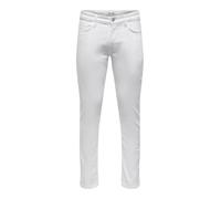 Only & Sons Onsloom Slim One White 6529 Cro Dnm Noos Jeans, Hombre, Blanco Denim, 29W / 30L
