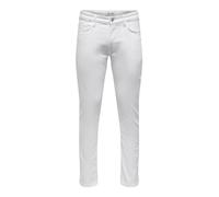 ONLY & SONS Onsloom Slim One White 6529 CRO Dnm Noos Jeans, Hombre, White Denim, 30