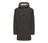 ONLY & SONS Onsluca Rain Coat Otw Chubasquero, Verde Oscuro, L Hombres