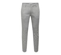 ONLY & SONS Onsmark 9887 Noos Slim Check Pants, Glacier Gray, 29W / 34L