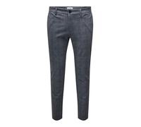 Only & Sons ONSMARK Check Pants HY GW 9887 Noos Pantaln, Azul Oscuro, 32W / 34L para Hombre