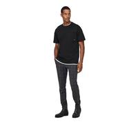 ONLY & SONS ONSMARK Check Pants HY GW 9887 Noos Pantaln, Negro 1, 29W x 32L para Hombre