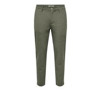 ONLY & SONS Onsmark Slim Brushed Pique 0353 Pants 0353-Pantalones Cortos, Noche de Oliva, 28W / 32L Hombres