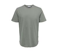 ONLY & SONS Onsmatt Longy SS tee Noos Camiseta, Castor Gray, M Hombres