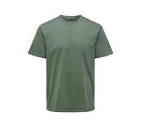 ONLY & SONS ONSMAX Life - Camiseta de Cuello Redondo para Hombre, Corte Regular, XS, S, M, L, XL, XXL, Verde Oscuro, L