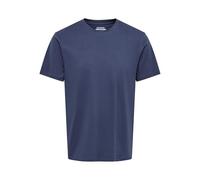ONLY & SONS Onsmax Life SS Stitch Noos tee, Azul Oscuro, XL