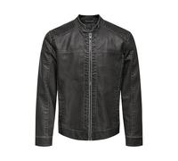 ONLY & SONS Onsmike Pu Racer Chaqueta OTW Noos para hombre, Negro, x_l