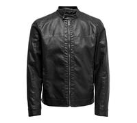 ONLY & SONS Onsmike PU Racer Jacket Otw Chaqueta Negro XS
