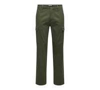ONLY & SONS Onsnicky Cargo Straight 0241 Pant, Noche de Oliva, 33W / 30L Hombres