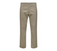 ONLY & SONS Onsnicky Straight 0241 Pant Noos Pantalón, Beige, 32W / 32L Hombres