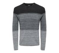 ONLY & SONS Onspanter Reg 12 Struc Crew Knit Noos Jersey de Punto, Medium Grey Melange 2, XS para Hombre