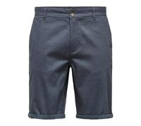 ONLY & SONS Onspeter Dobby 0058 Noos-Pantalones Cortos Chinos, Azul Marino, M para Hombre