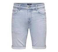 ONLY & SONS Onsply Jog LBD 0023 Ana Dnm Shorts Noos Pantalones Cortos Vaqueros, Mezclilla De Color Azul Claro, S Hombres