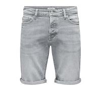 ONLY & SONS Onsply MGD 8774 Tai Dnm Noos-Pantalones Cortos, Medium Grey Denim, L para Hombre