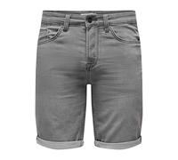 ONLY & SONS Onsply Reg Gr Jog SHO PK 8583 Dnm Noos Pantalones Cortos de Jean, Grey Denim, M Hombres