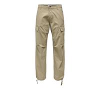 ONLY & SONS Onsray Life 0020 Ribstop Cargo Noos Pantalones, Beige, 30W / 32L para Hombre