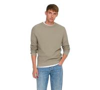 ONLY & SONS Onstony DS 12 LS Waffle Crew Knit Jersey de Punto, Tanga, XL para Hombre