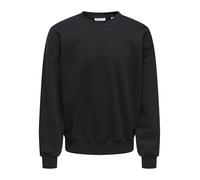 ONLY & SONS Onsturner VTG Crew Neck Sweat Cbo Noos Sudadera, Negro, M para Hombre