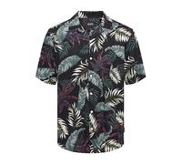 ONLY & SONS ONSWAYNE Life AOP SS Viscose Shirt Noos Camisa Manga Corta, Black, S para Hombre