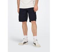 ONLY & SONS Onsloc 0157-Pantalones Pantalones Cortos Cargo, Azul Marino, S para Hombre