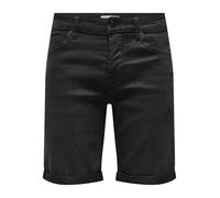 Only & Sons - Pantalón Corto para Hombre, Jeans Negros, XXL