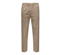 ONLY & SONS Pantalón Onslinus Tap Corduroy 0185 Tela, Beige, M para Hombre