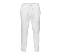 ONLY & SONS Onslinus Crop 0007 Cot Lin Pnt Noos Pantalones de Tela, Blanco Brillante, S para Hombre