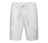 Only & Sons Onslinus 0007 Noos-Pantalones Cortos para Cuna Lino, Blanco Brillante, 38 para Hombre