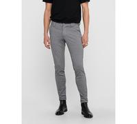 ONLY & SONS Pantalón slim stretch Mark. Color Gris Jaspeado